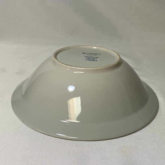 VINTAGE Acsons Doral Japan Mardis Gras Daisy Genuine Stoneware 10" Serving Bowl - Picture 4 of 12